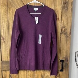 OLD NAVY Purple V-Neck Men's Sweater. M